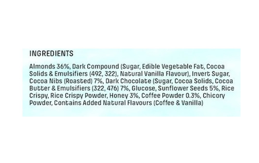 Go Grub Dark Chocolate Mocha Almond Snack Bar   Pack  10 grams